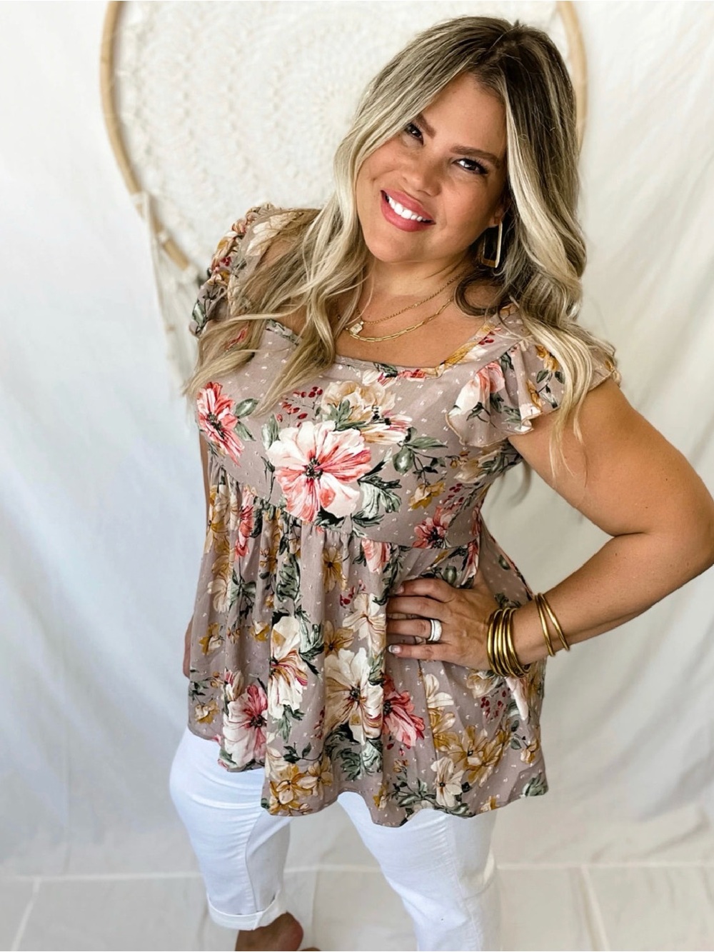 Blakeley Floral Top 1X